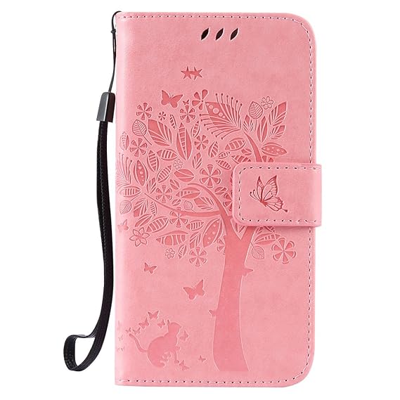 Nancen Compatible with Handyhülle Galaxy S5 / SM-G900F Flip Schutzhülle Zubehör Lederhülle mit Silikon Back Cover PU Leder Ha