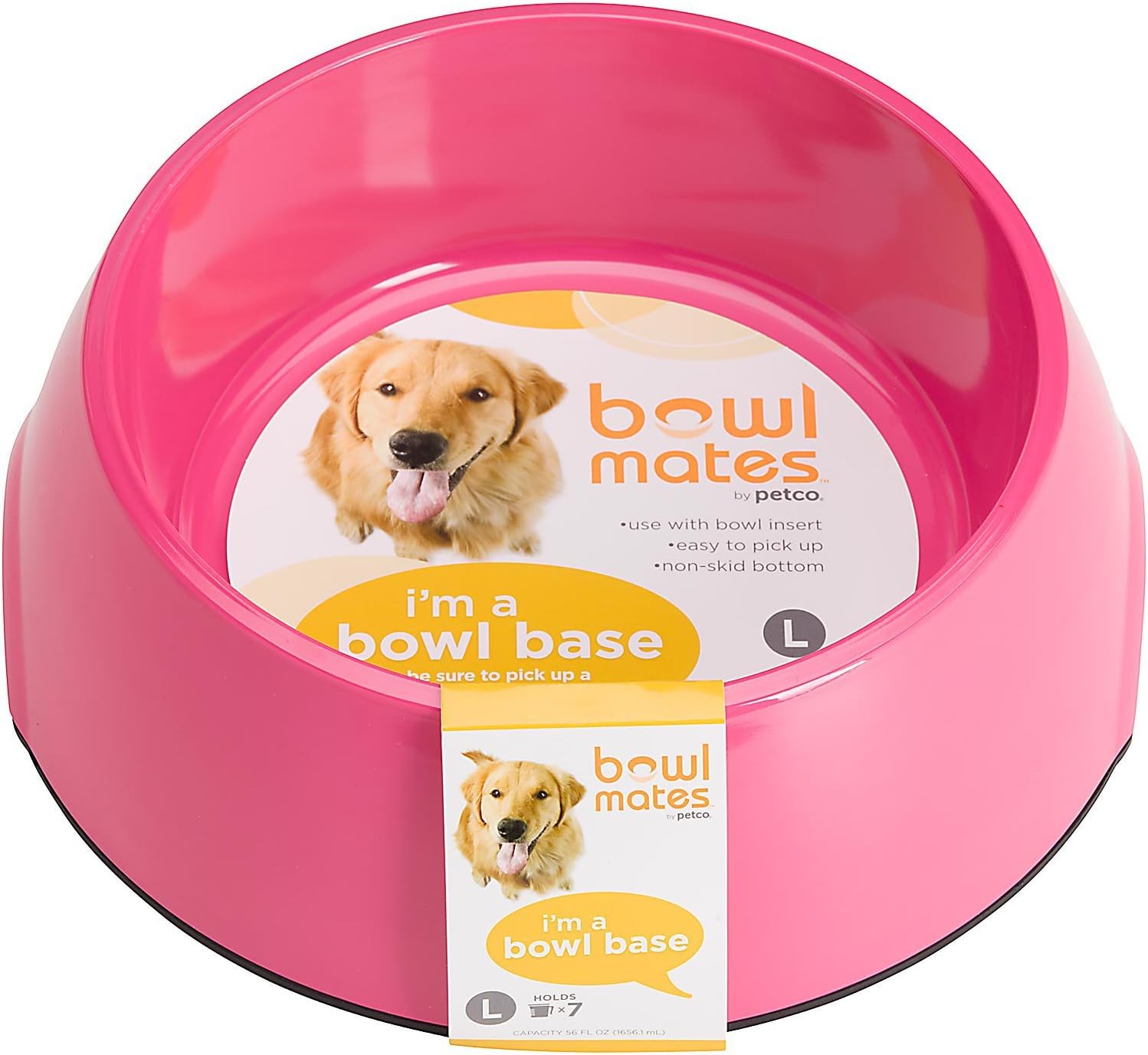 Bowlmates Glass Bowl Insert Cup Bowlmates Stainless Steel Bowl