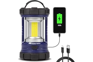 Camping Lantern, 3200LM LED Lanterns for Power Outages, 4600mAh Phone Charger & Rechargeable Lantern, 5 Light Modes Camping Lights & Lanterns for Hurricane/Emergency, CT CAPETRONIX Camping Accessories