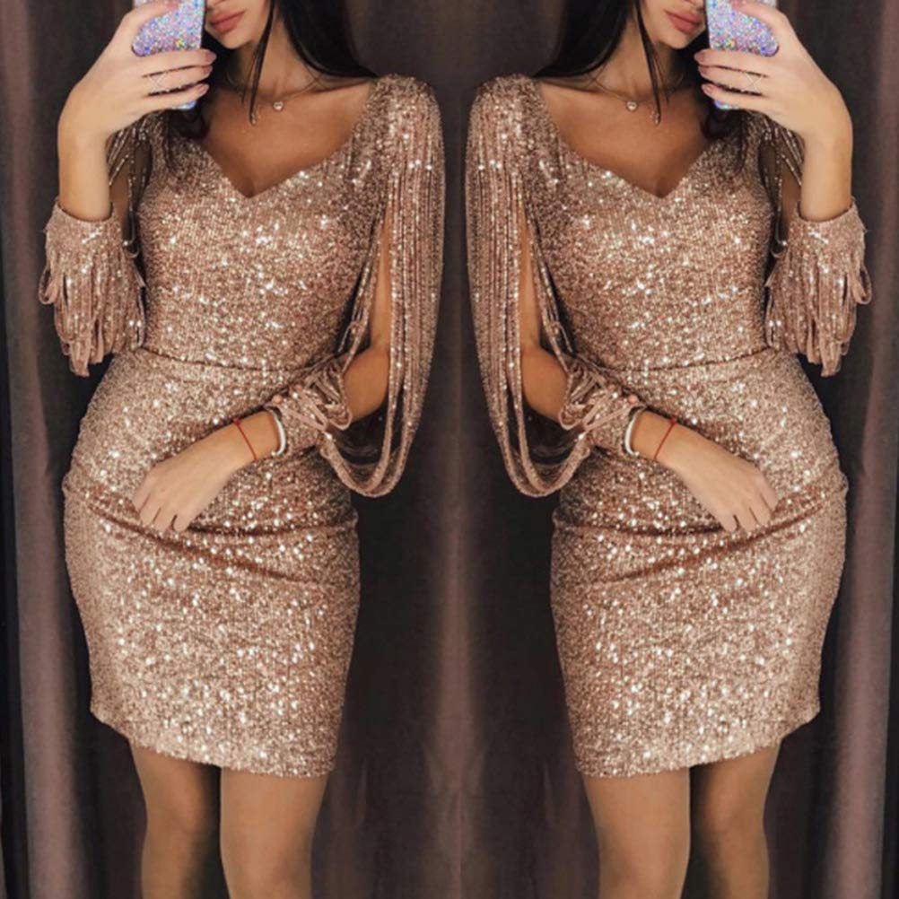 Golden dress for party Clearance