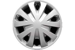 HUBSTAR Premium Replica Hubcap, Replacement for Nissan Versa 2012-2019, 15-inch Silver Wheel Cover, 1 Piece