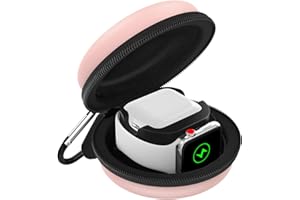 MoKo Storage Box Compatible with Apple Watch Series 11/10/9/8/7/6/5/4/3/2/1/SE3/SE2/SE, Portable Protective Travel Bag Fit iW