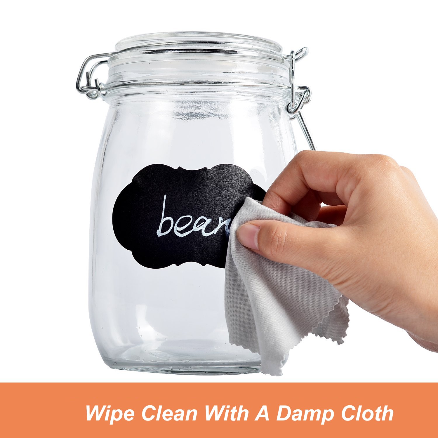 Chalkboard Labels Different Specifications Complete Bundle:156 Premium Reusable Chalkboard Stickers Decorative Label with Bonus 2 Erasable Chalk Markers for Labeling Jars,Pantry,Parties,Canister