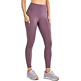 CRZ YOGA Womens Naked Feeling High Waist Workout Leggings 25'' - Yoga Pants with Side Pockets Antique Bark X-Small