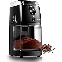 Secura Electric Burr Coffee Grinder Mill, Adjustable Cup Size, 17 Fine to Coarse Grind Size Settings for Drip…