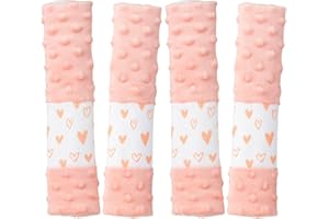 4 Pack Car Seat Belt Straps Cover for Baby Kids, Baby Carrier Straps Covers Stroller Strap Pads Baby Car Seat Belt Neck Cover