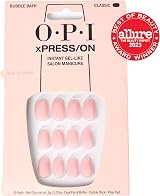 OPI xPRESS/ON Bubble Bath Short Round Nails with Glue - Nude Pink 30 Tips view 2
