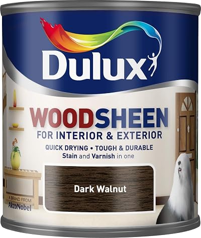 Dulux Quick Drying Woodsheen DARK WALNUT 250ML Interior Exterior