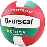 Beurseaf Volleyball, Soft Touch Beach Volleyball, Indoor Outdoor Volleyball for Beach Game Training, Official Size 5