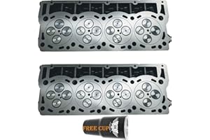 2 x NEW and Improved O-ring LOADED Cylinder Head PAIR - Fits 6.4L Ford Powerstroke 6.4 Diesel 2008-2010 No Core Chare - DK Engine Parts (O-ring)
