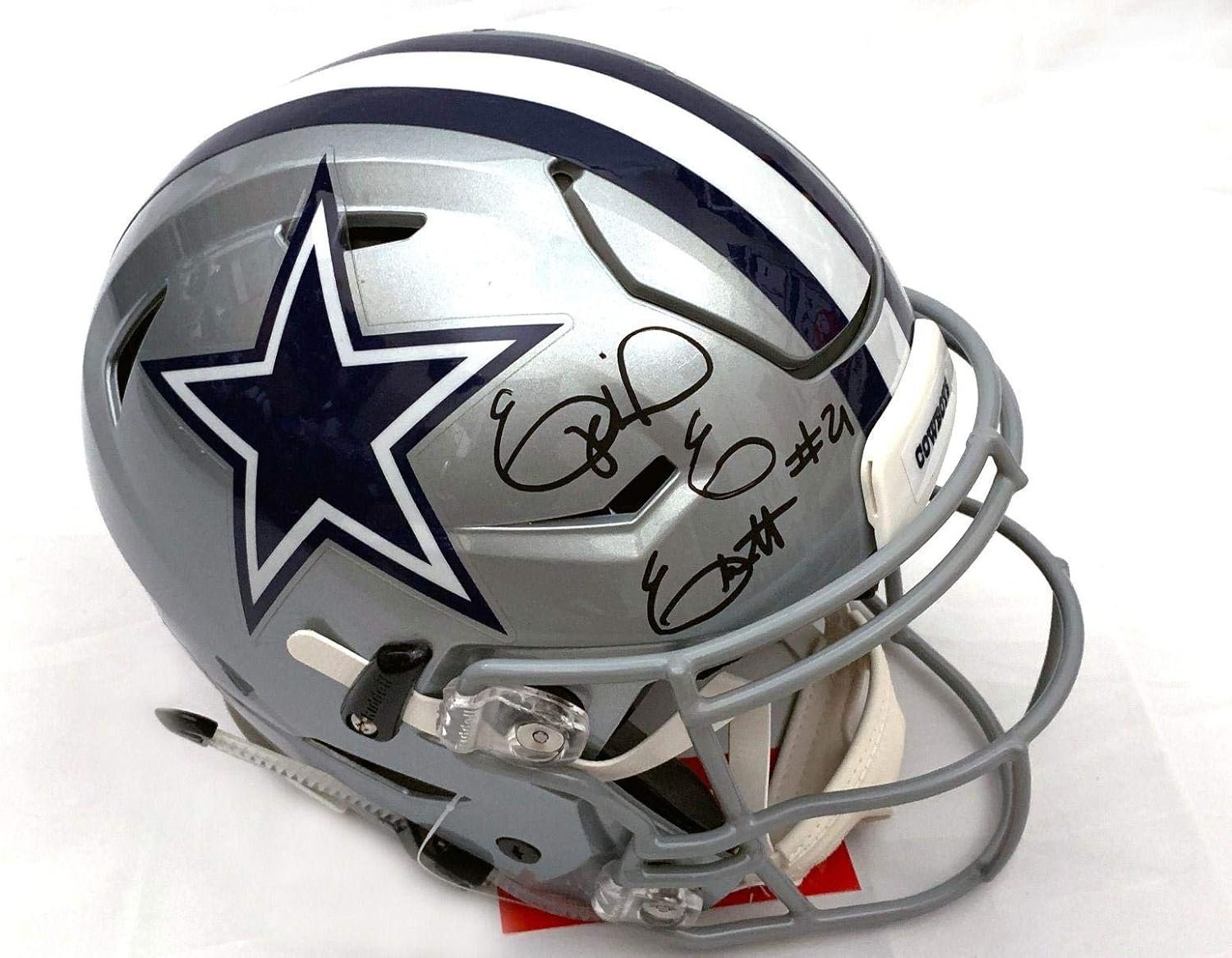 ezekiel elliott autographed helmet