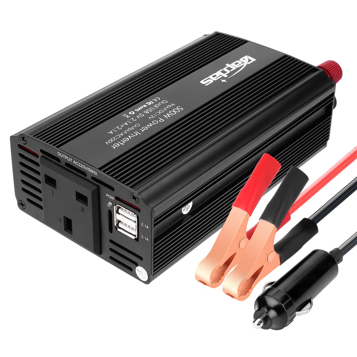 Power Inverters Automotive Sealey PI300 300W Power Inverter 12V DC 230V