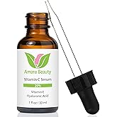Vitamin C Serum for Face 20% with Hyaluronic Acid & Vitamin E, 1 fl. oz.