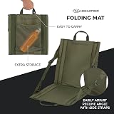 Highlander Foldable Outdoor Seat Mat Olive Green Lightweight 380g view 4