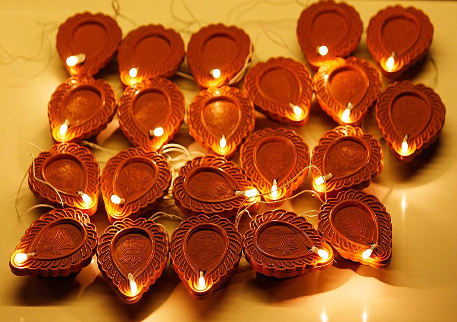 Buy Kuber Industries 2 Piece Diwali Diya 2 Meter String Lights Diwali Lights for Decoration 20
