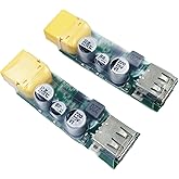 2PACK 3S-6S XT60 to USB Fast Charging Converter Support 3S-6S Lipo Battery,45W Lipo Battery Charger USB Fast Charging Converter,Max Fast Charge Adapter for RC Racing Drone