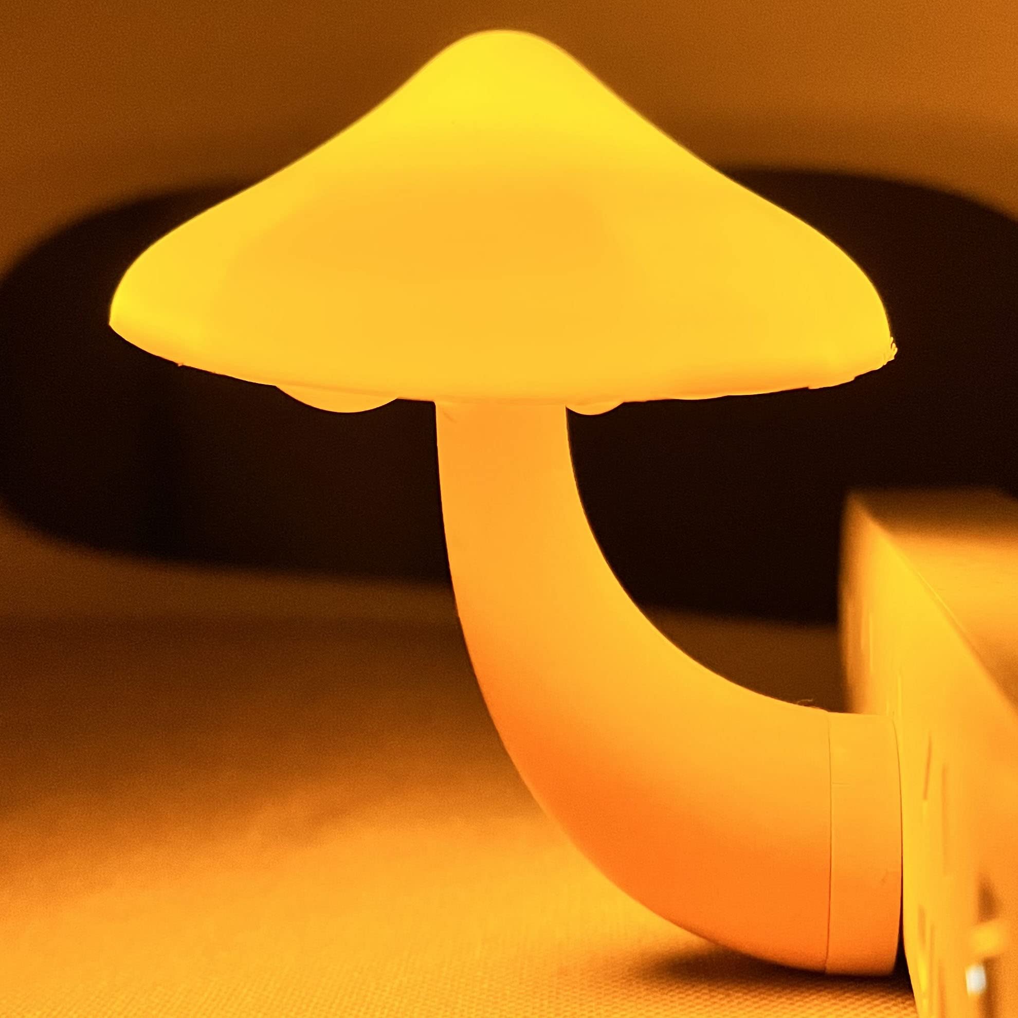 Photo 1 of iBetterLife Sensor LED Mushroom Night Light Plug-in Wall Dream Bed Room Nightlight for Adults Kids Cute Mushroom Lamp Cottagecore Decor for Bedroom, Bathroom, Stairs, Hallway Corridor Warm Yellow