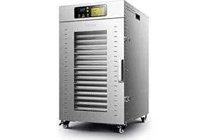 Septree Commercial Food Dehydrator 18 Trays, 2000W Large Capacity 34.42ft² Food Dryer Machine for Jerky, Meat, Fruit, Herbs, 