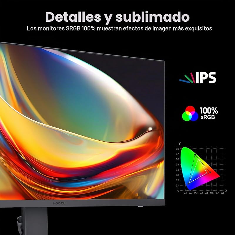 Monitor de gaming 27 polegadas - Ecrã WQHD PC, 240Hz, 1ms, Adaptive Sync, Compatibilidade com Gsync, (2560x1440, HDMI, DisplayPort, HDR 400) Preto/Vermelho