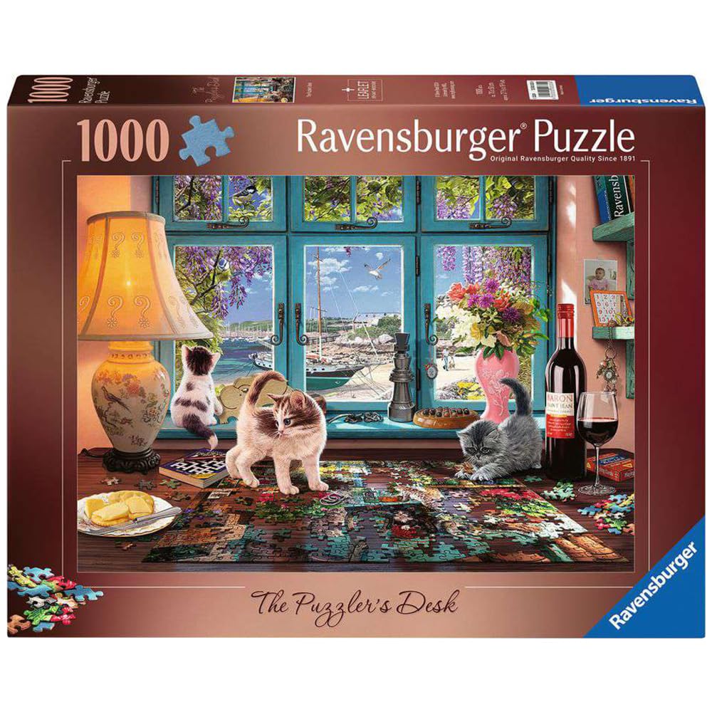 Ravensburger The Puzzler's Desk 1000 Piece Jigsaw Puzzles for Adults and Kids Age 12 Years Up