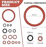 EOWVISN 15-Piece O-Ring Seals Rubber Gasket Replacement Kit Coffee Maker view 2