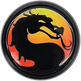 NJECT Mortal Kombat Dragon Logo Black Car &amp; Truck Emblem 3.2" | Officially Licensed, Weatherproof Automotive Grade Plastic with Vibrant 3D Domed Graphics, Made in the USA