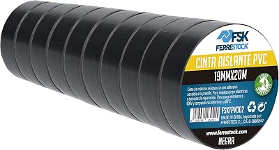Ferrestock Insulation Tape Black 19 mm x 20 m Pack of 10