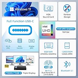 MeLE Mini PC Quieter 4C - 12th Gen N100, Fanless