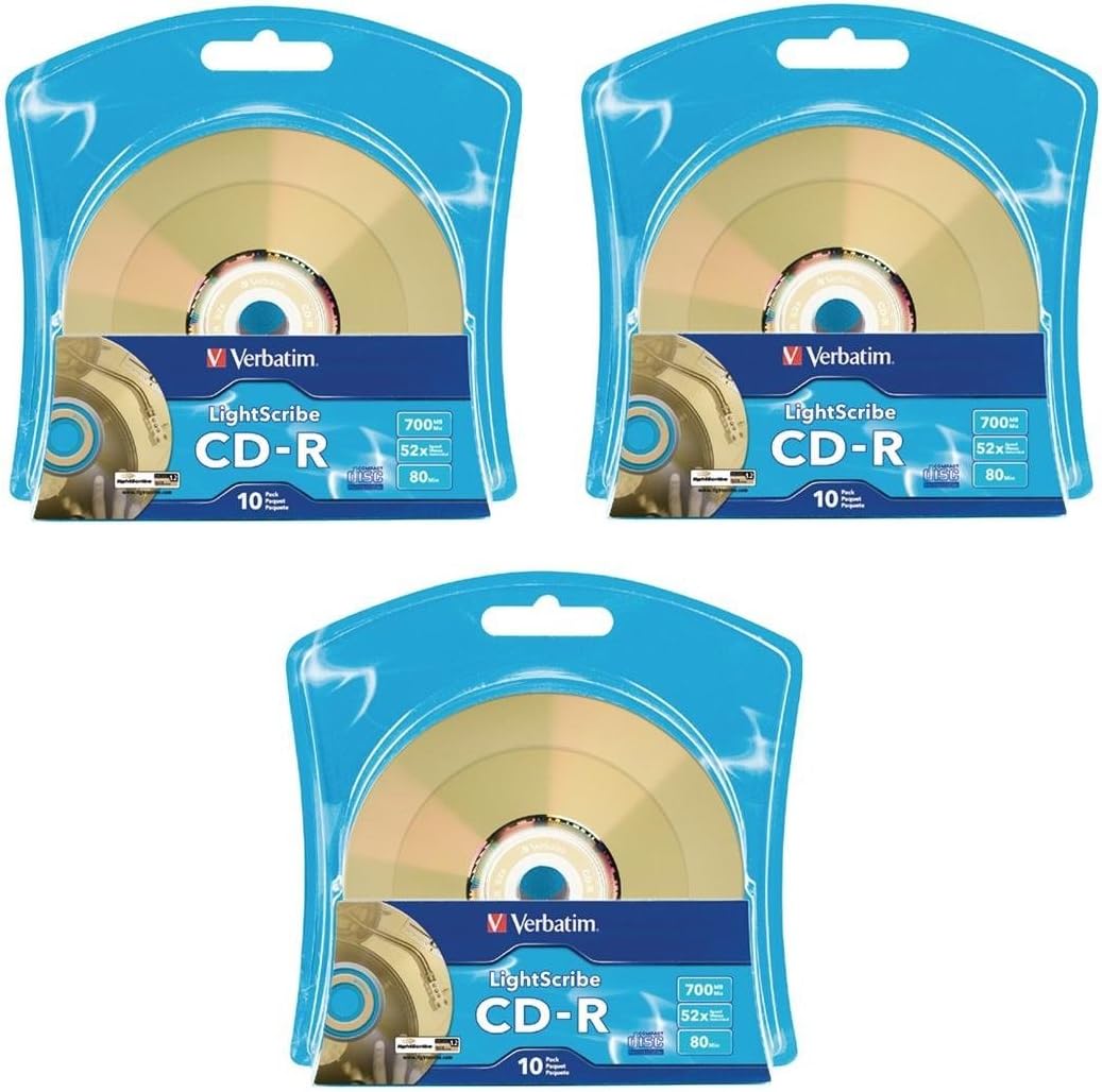 Verbatim 52X CDR LightScribe Blank Media, 700MB Amazon.de Computer