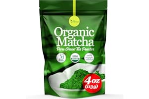 uVernal Organic Matcha Green Tea Powder - 100% Pure Matcha for Smoothies Latte and Baking Easy to Mix - 4oz Kosher Pareve