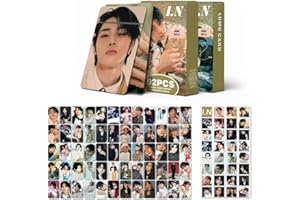 MeiYiYou 60PCS Stray-Kids Photocards,Stray-Kids Personal Lomo Cards Postcards with 32PCS Stickers for Collection(I.N-Silvery)