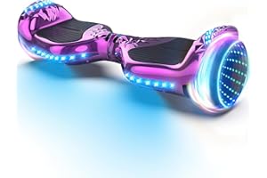 XERATH hoverboard for adults All Terrain, Bluetooth Speakers self-balancing control system, bright LED lights and flashing wheels,hoverboard for kidsUL2272 Safety Certification for all ages (PURPLE)