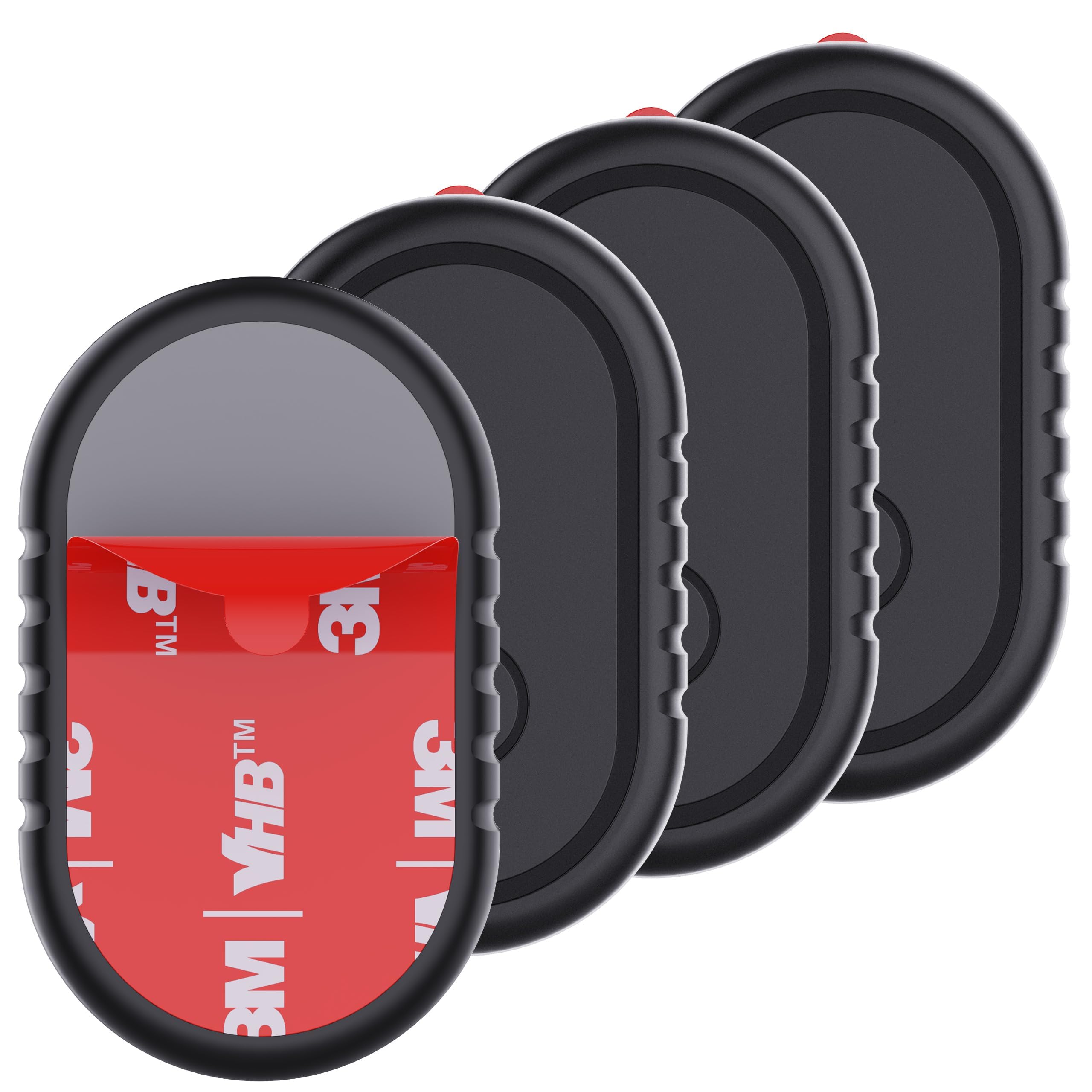 Photo 1 of 4 Pack for Samsung Smart Tag 2 Adhesive Mount, ABS Waterproof Case with 3M Adhesive Sticker Stick on Car/Bike/Luggage & More for Galaxy Smart Tag 2, Hidden Smarttag2 Full Protective Holder Anti-Lost