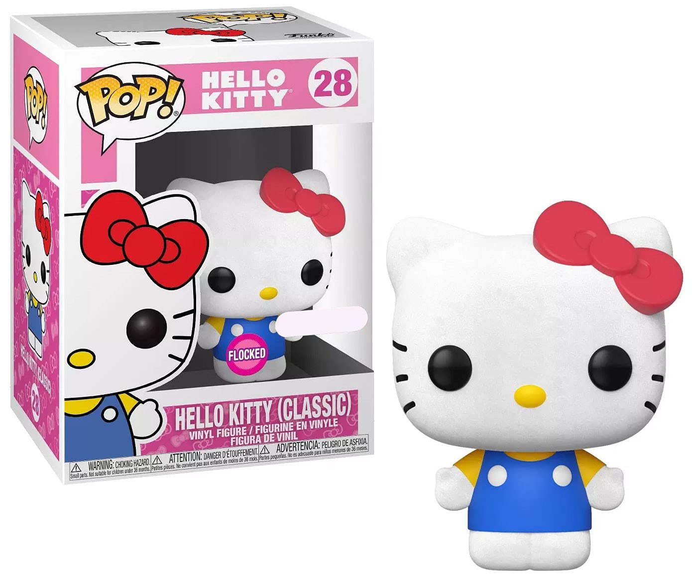 HELLO KITTY - Bobble Head POP N° 28 - Flocker Classic Hello Kitty