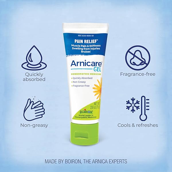 BOIRON ARNICARE GEL, HOMEOPATHIC MEDICINE FOR PAIN RELIEF, 2.6 OUNCE