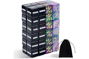 CUUKSHKN 48-Piece Abilities Keyword Counter Set - MTG Stats Dice for Card Games