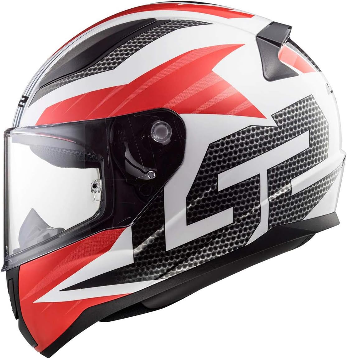 LS2 353-1114 Full Face Motorcycle Helmet (White, L)
