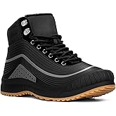 ulogu Snow Boots for Men Women丨Insulated Waterproof Fur Lined Booties丨Non Slip Lightweight Winter Shoes