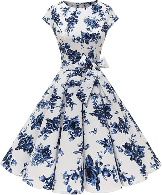 Dressystar Robe de Cocktail Femme Vintage 50'S 60'S Audrey Hepburn pin