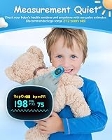 HealthTree Kids Fingertip Pulse Oximeter OLED Display 2XAAA Batteries view 5