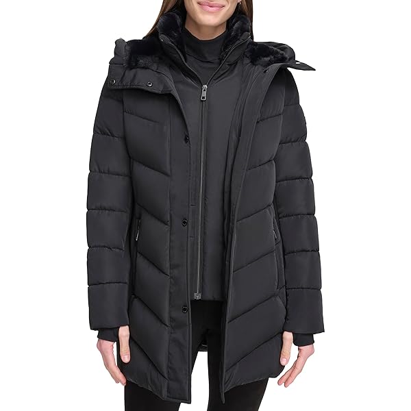 CALVIN KLEIN WOMEN’S WINTER PUFFER COAT – COZY...