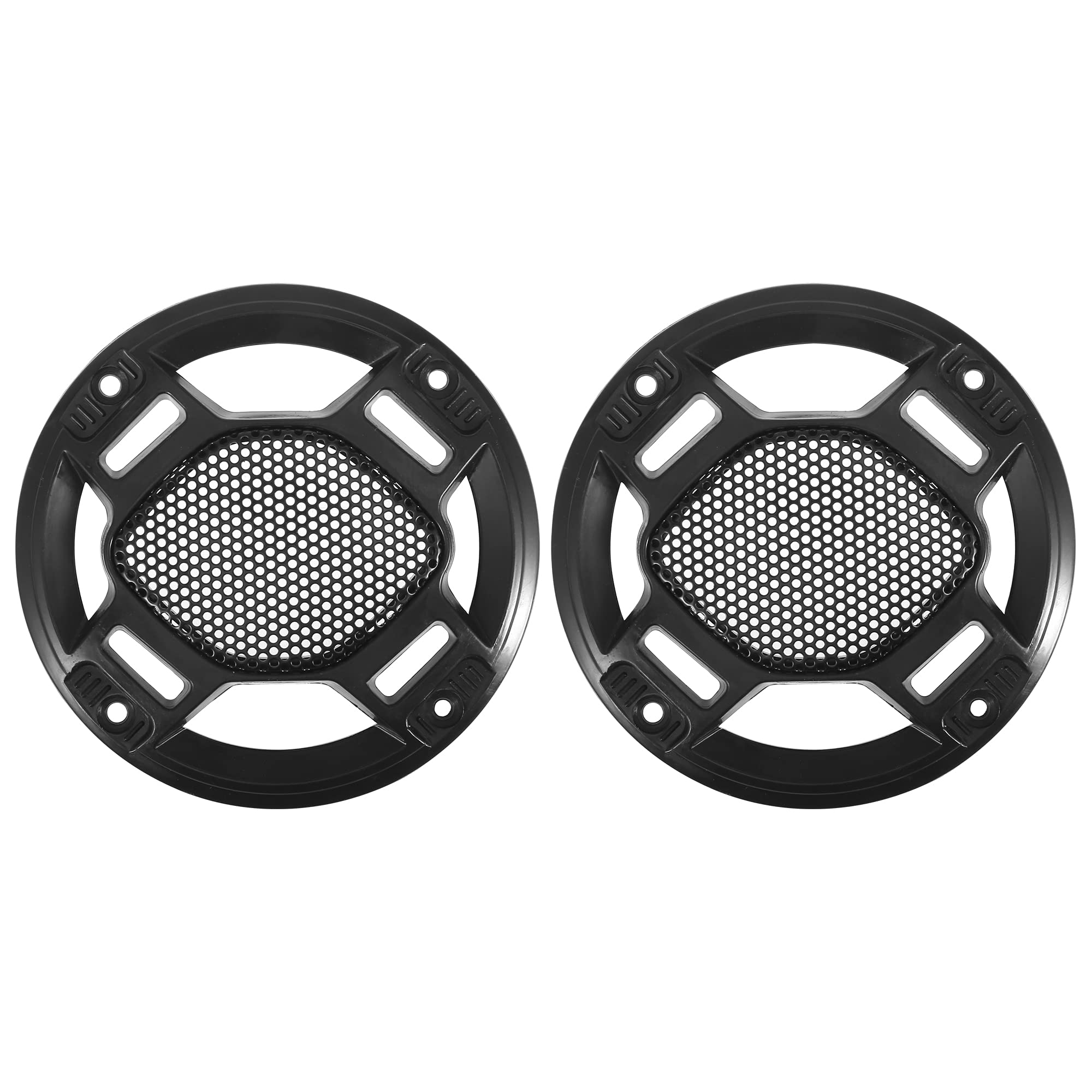 X AUTOHAUX 2pcs 4" Car Audio Speaker Grill Cover Mesh Woofer Horn Guard Black