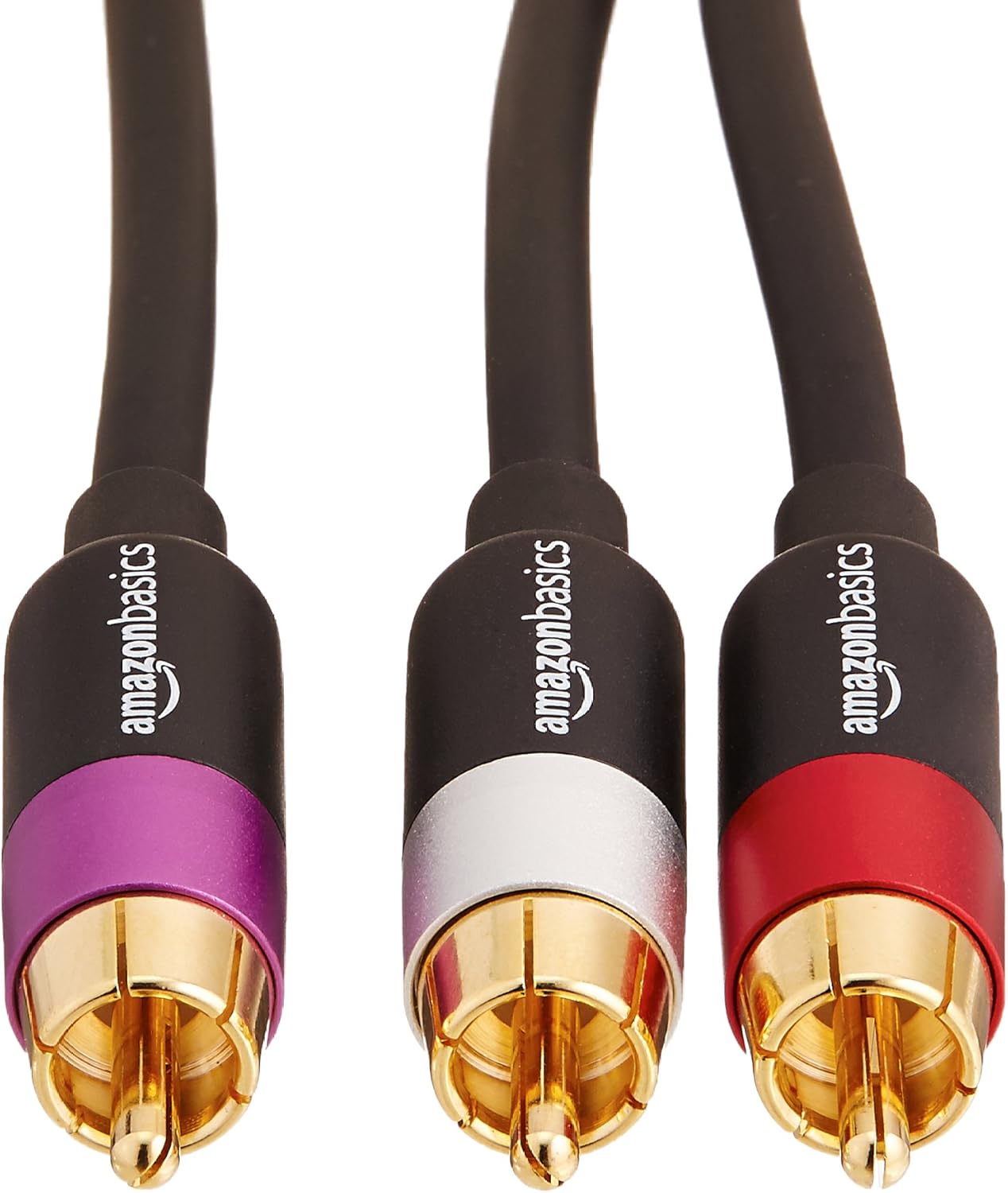 Basics 2-Male to 2-Male RCA Audio Stereo Subwoofer Cable - 15 Feet: Electronics