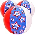 27" Patriotic Giant Beach Ball Set of 3 Inflatable Beach Balls Bulk for Kids & Adults I Inflatable Pool Party Favors Swimming Pool Toys I Kids Beach Toys for Beach Games I Kids Summer Toys Water Balls
