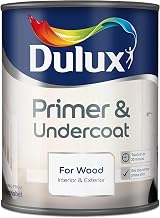 Dulux Primer & Undercoat Paint For Wood 750Ml White Quick Dry Water Based view 2