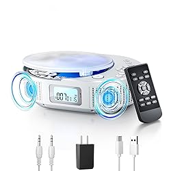 CD Player Portable, FELEMAN Upgraded Boombox CD