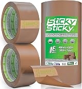 Sticky Sticky Packing Tape 6 Rolls 48mm x 60m Brown Parcel Tape view 1