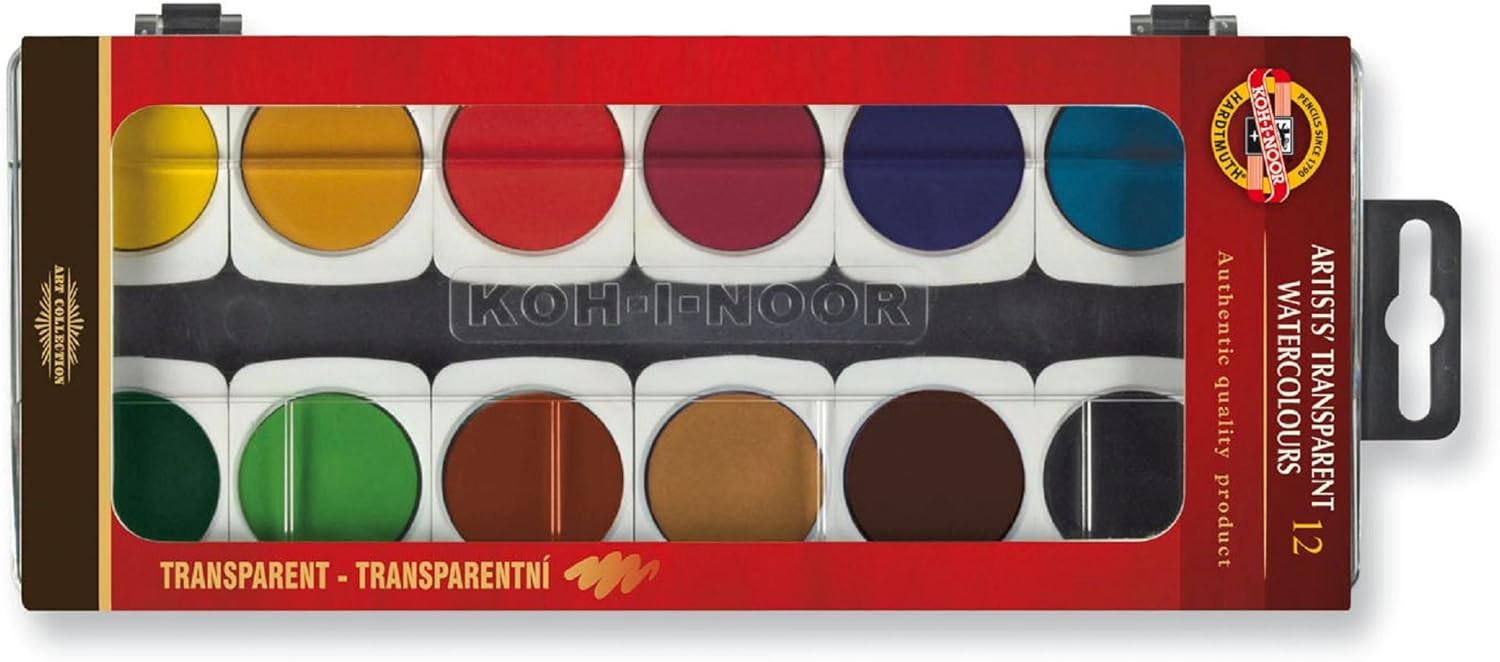 KOH-I-NOOR 017550500000 30 12 Artists Transparent Water Colour Paint, blue