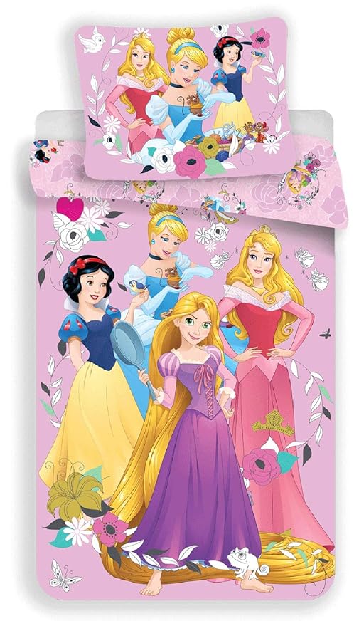 Jujak Disney Princess Rotary Single Duvet Set Bedding 100