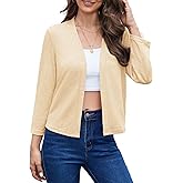 MEILANZJ Womens Shrugs Open Front Cropped Cardigan Bolero Shrugs for Dresses Summer Lightweight Cardigan Knit Sweater
